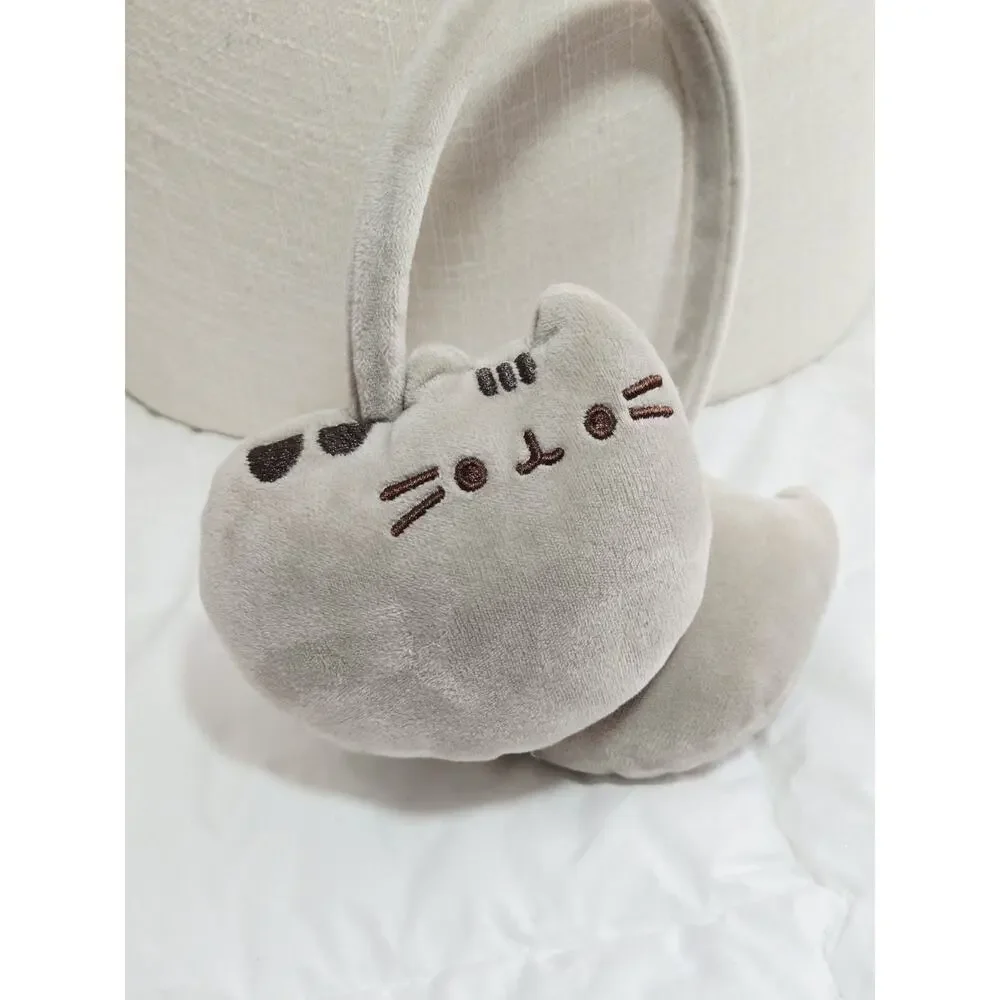 Pusheen Cat Plush Earmuffs Gray One Size Winter Gear Retired Notag Discontinued